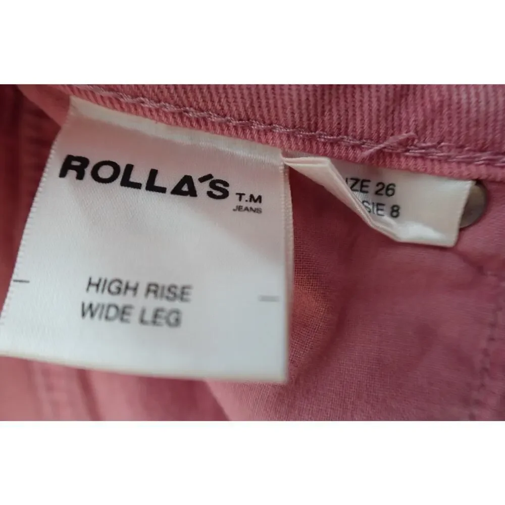 Rolla's Sailor High Rise Wide Leg Jeans Size 26